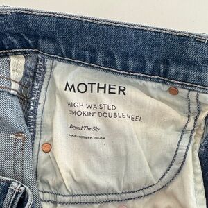 MOTHER High Waisted Smokin’ Double Heel Beyond the Sky
